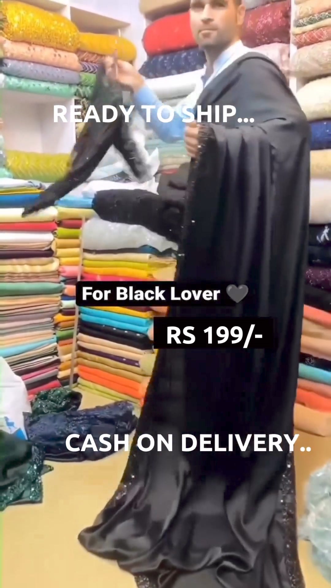 Black Georgette Solid-Plain with Tassels Party Wear Saree with Unstitched Blouse