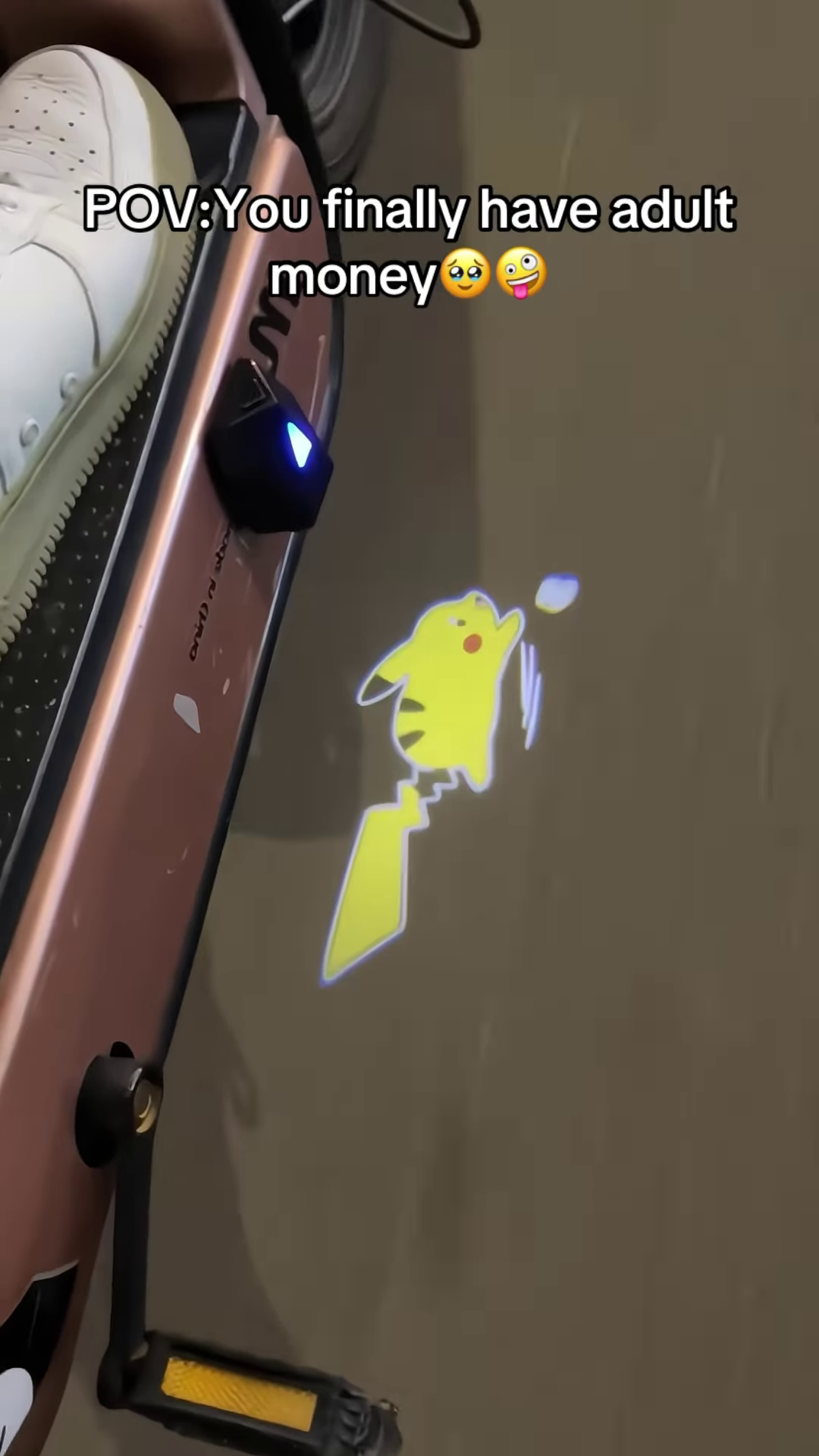 Dynamic LED Animated Ground Projector - Universal Underbody Light Accessory for Scooters, Bikes, and Personal Transport