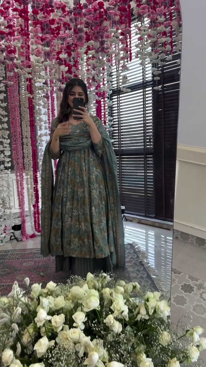 Floral Print Fit & Flare Dress