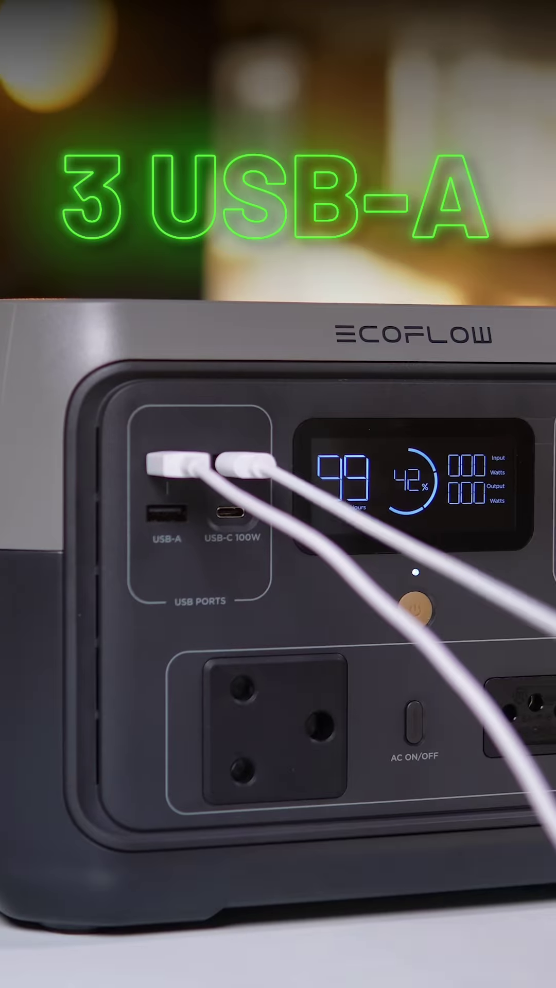 Ultimate High-Capacity Portable Power Station with Smart Digital Display and Multi-Device Fast Charging