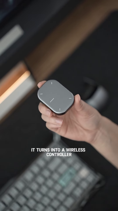 Ergonomic Wireless Mouse with Touch Scroll and Customizable Gestures