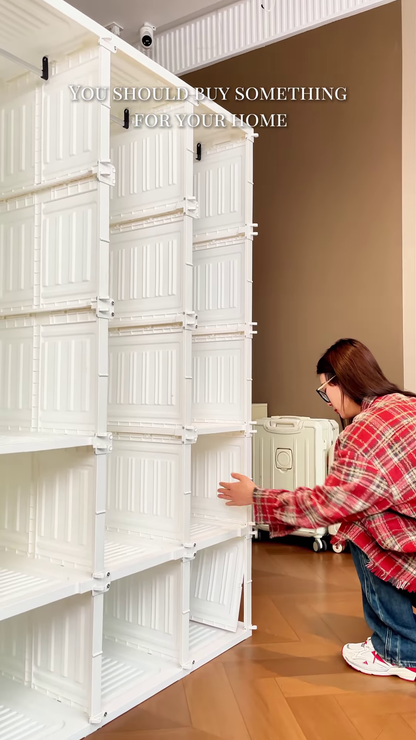 Fold, Flip, Organize! 🧺✨ The Ultimate Storage Rack for Every Home 🏡