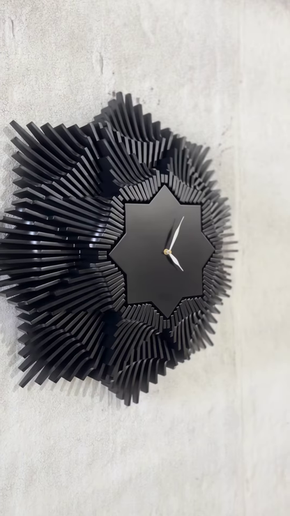 Timeless Elegance ⏰🖤 Modern Wall Clock That Makes a Statement
