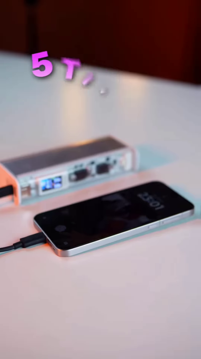 ⚡ Supercharge On-the-Go: Transparent 140W 20000mAh Power Bank 🔋