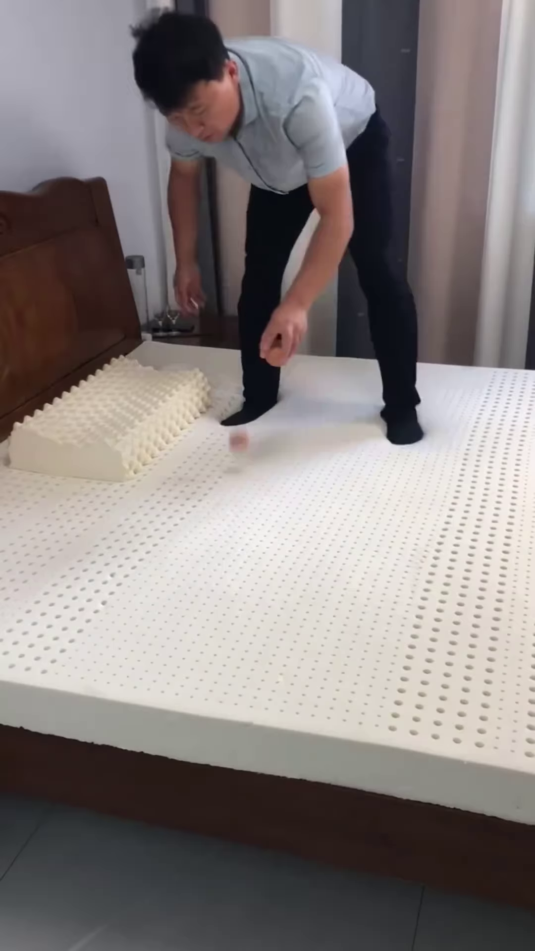🌙 Ultimate Comfort Redefined: Smart Latex Mattress Topper 🛌