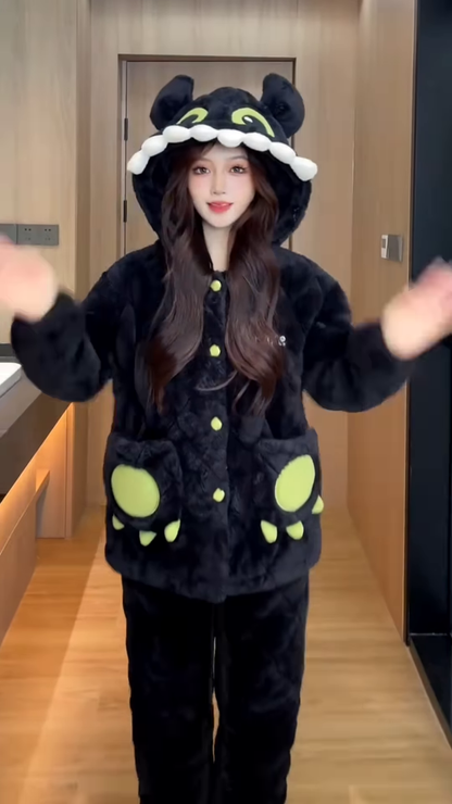 Cozy Character Loungewear Sets 🩷 Teddy & 🐉 Dragon Variants for Ultimate Comfort