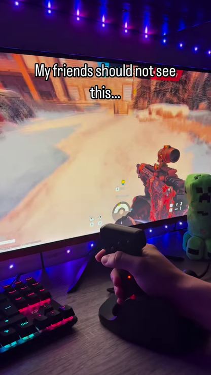 Professional High-Precision Flight Simulation Joystick with Ergonomic Grip and Programmable Rapid-Fire Buttons