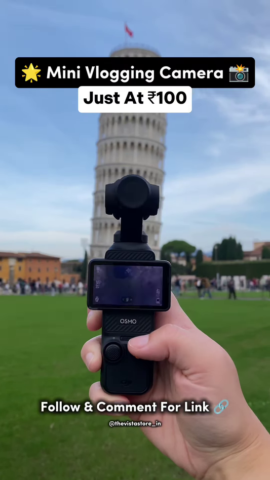Pocket 3 Handheld 4K Vlogging Camera – 3-Axis Gimbal Stabilizer with Rotatable Screen & Ultra-Compact Design