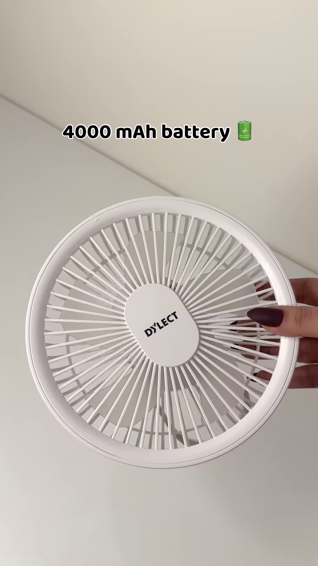 Smart Portable Standing Fan with Detachable Magnetic Remote Control, Tripod Stand & Night Light Function