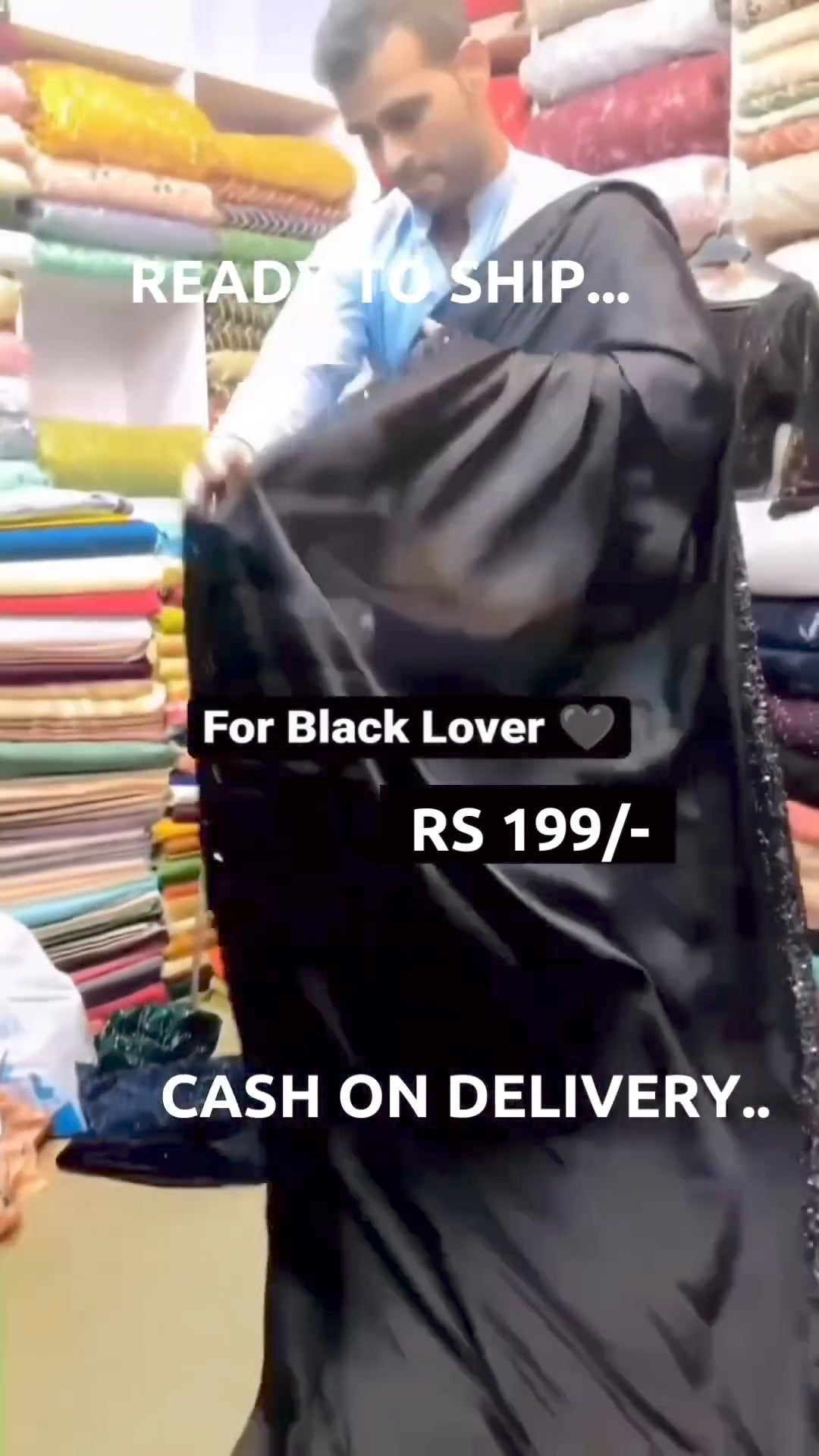 Black Georgette Solid-Plain with Tassels Party Wear Saree with Unstitched Blouse