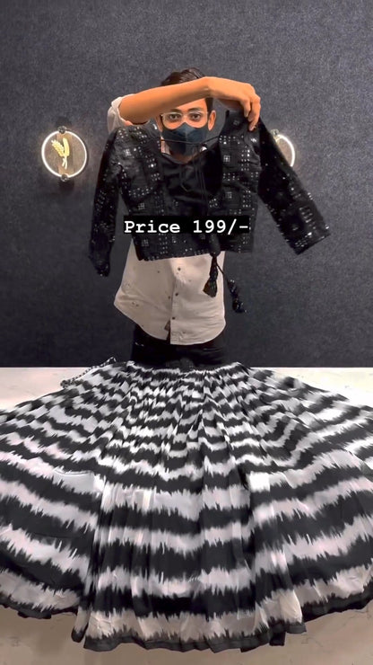 DESIGNER HEAVY FANCY GEORGETTE LEHENGAS