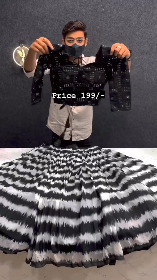 DESIGNER HEAVY FANCY GEORGETTE LEHENGAS