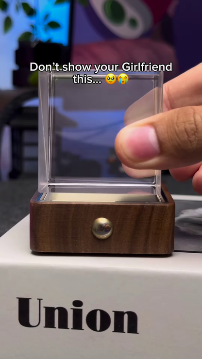 Premium 3D Laser-Engraved Crystal Cube Night Light – Stitch Edition with Color-Changing LED Wooden Base