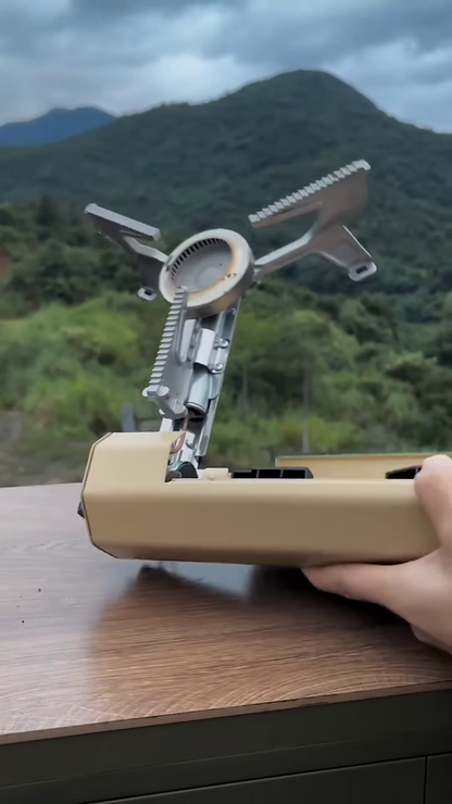 Premium Foldable Portable Camping Gas Stove with High-Efficiency Burner & Adjustable Flame Control