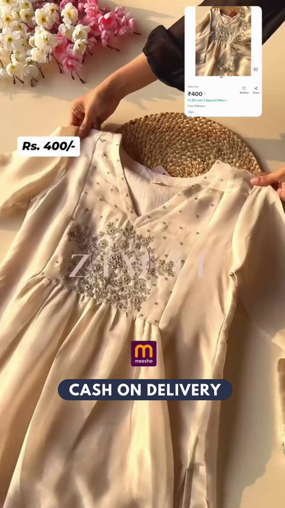 Embroidered 3-Piece Unstitched Dress Material