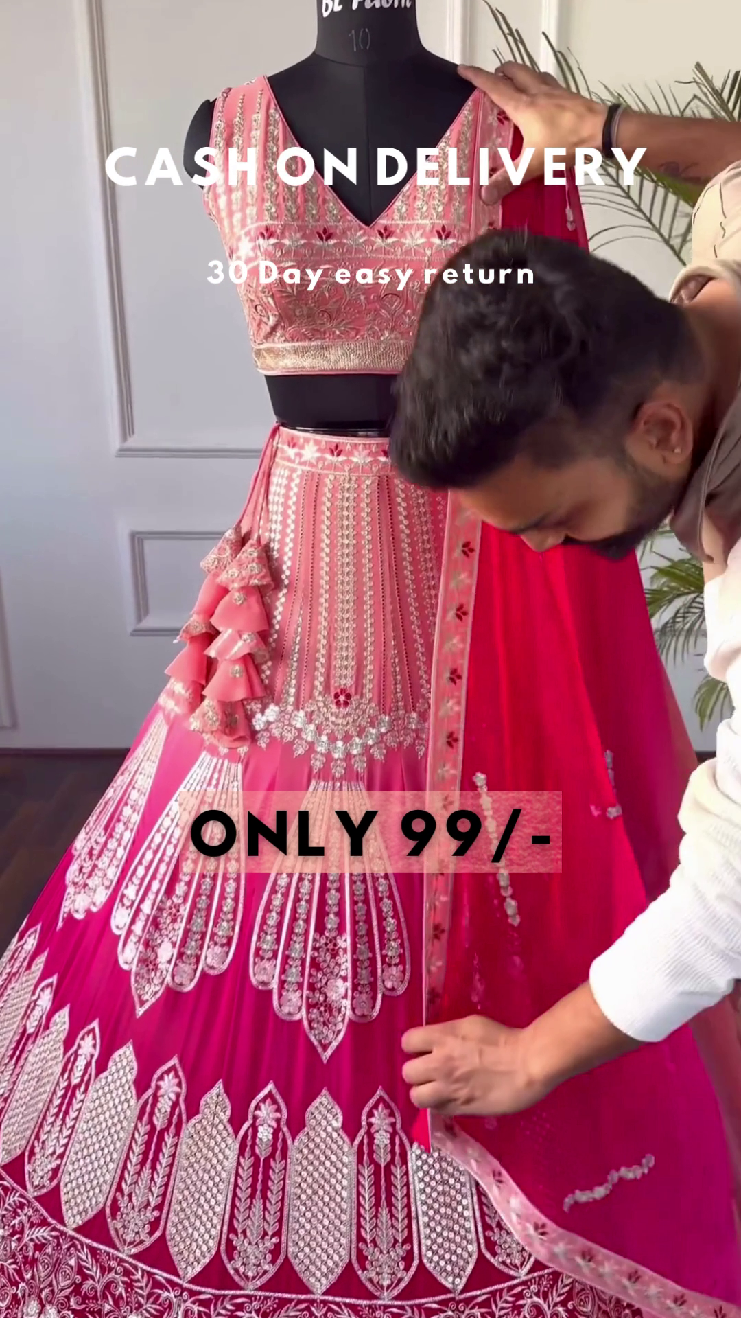 Designer Peach Color Party Wear Choli