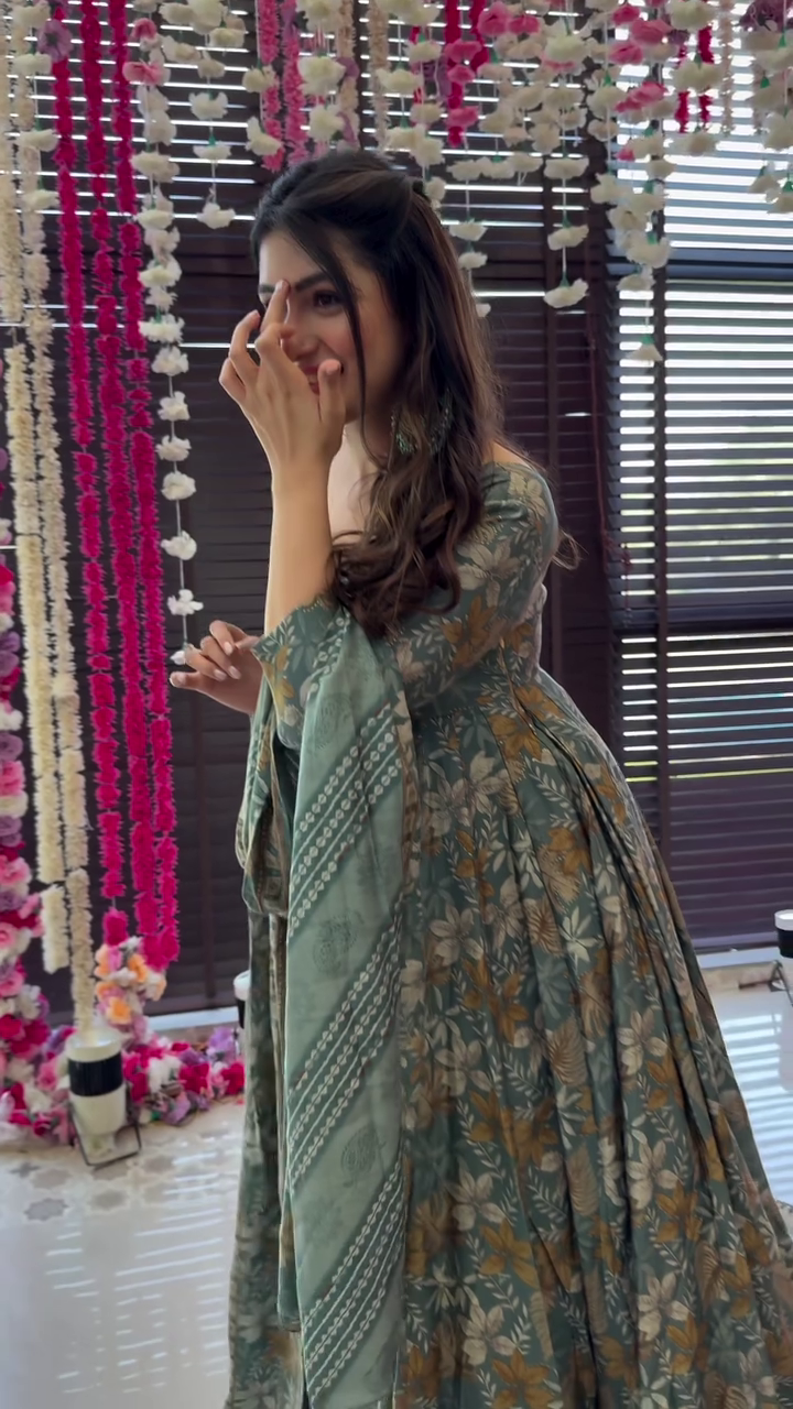 Floral Print Fit & Flare Dress