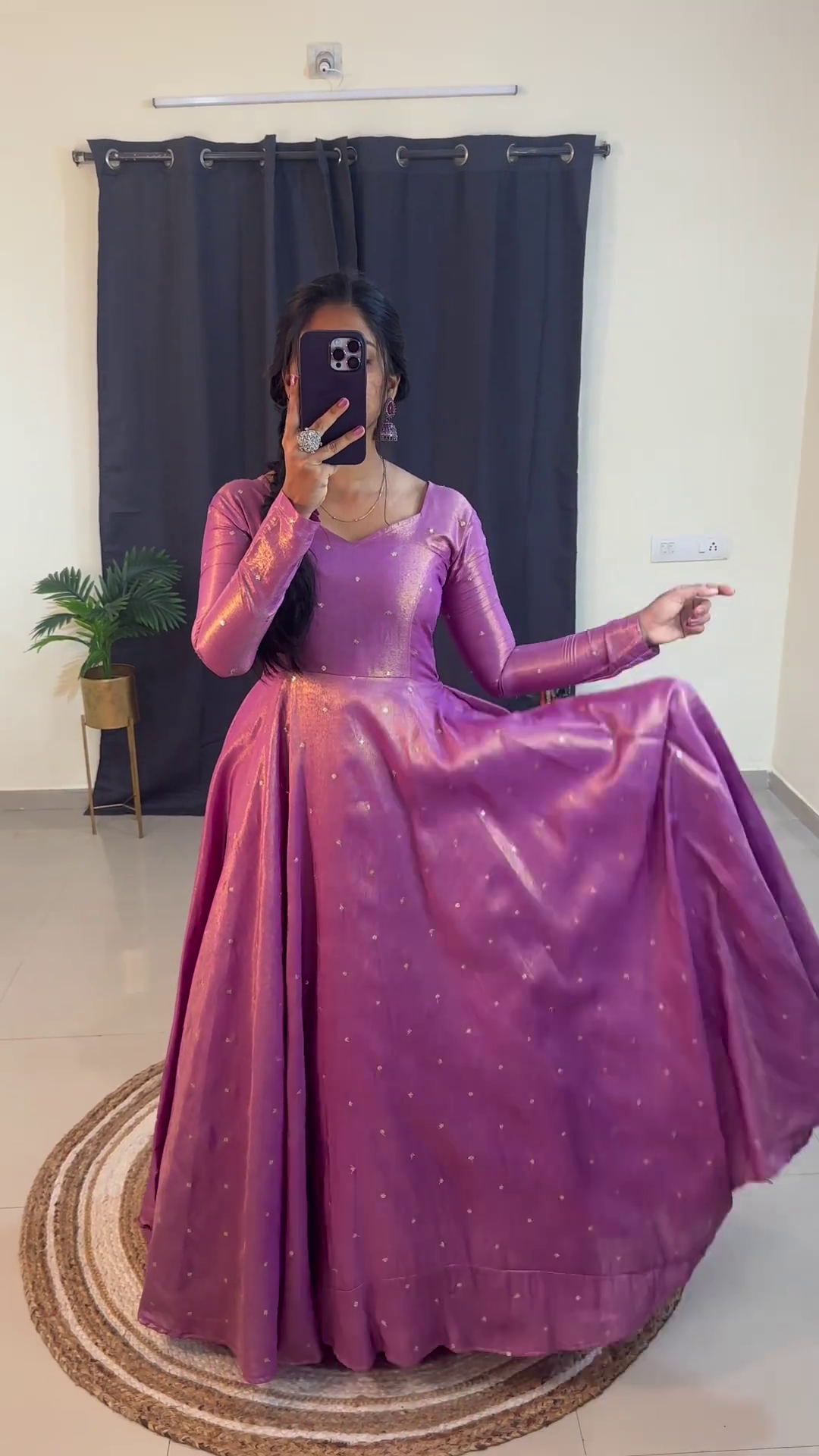 Beautiful Embroidery Sequence Gown Set